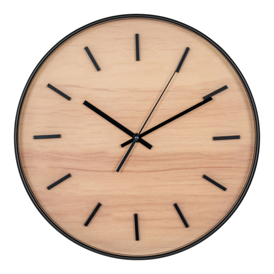 Camden Wall Clock - Wall clock, black, silent movement, round ø35 cm