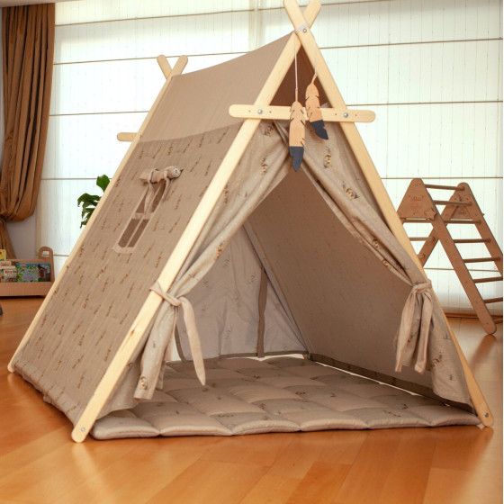 Speeltent voor peuters, Canvas Sensory Tipi-tent voor binnen