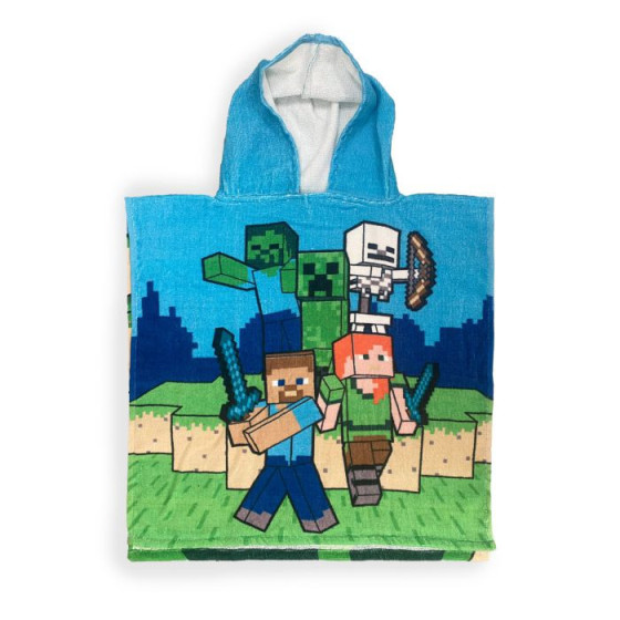 Minecraft Poncho met capuchon