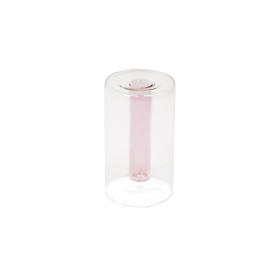 HV Tube Vase - Pink - 8x8x14cm