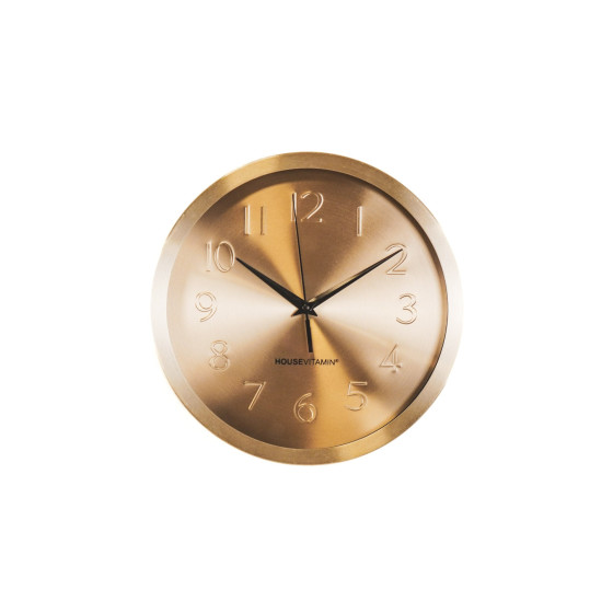 HV Clock Metal Gold- 25x4,2x25cm