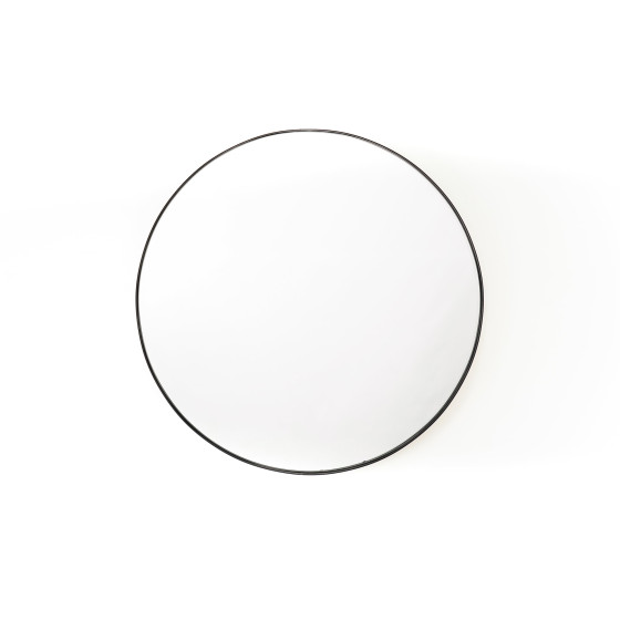 HV Round Metal Mirror ⌀ 100cm Black