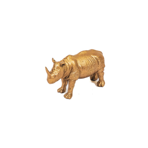 HV Golden Rhino figurine -...