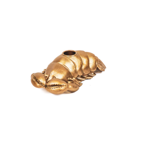 HV Golden Lobster candle holder - 16x10x5cm