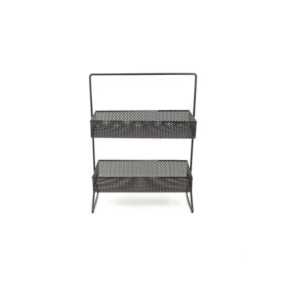 HV Metal styling shelves - Black - 30x15x40cm