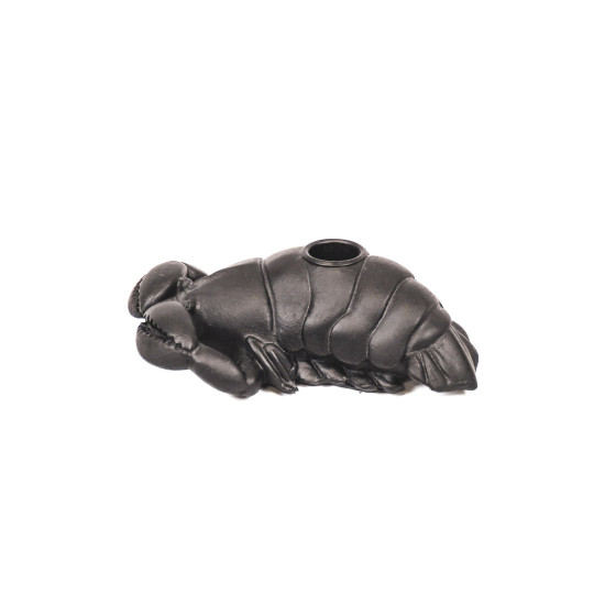 HV Black Lobster candle holder - 16x10x5cm