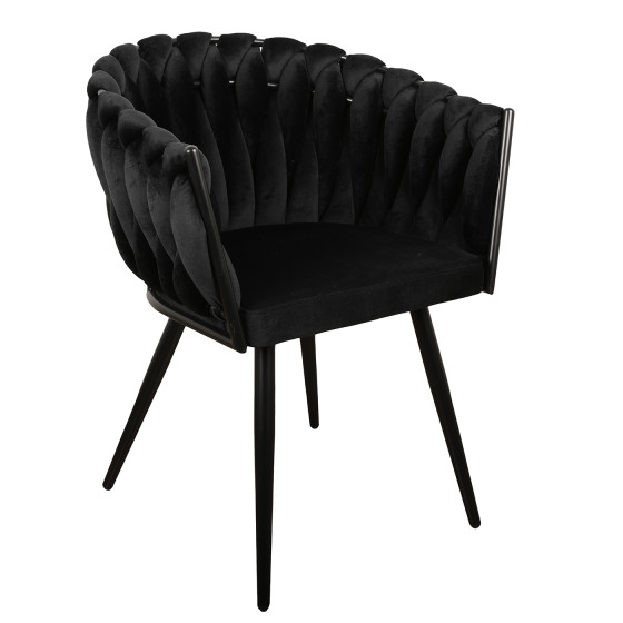 Wave chair black