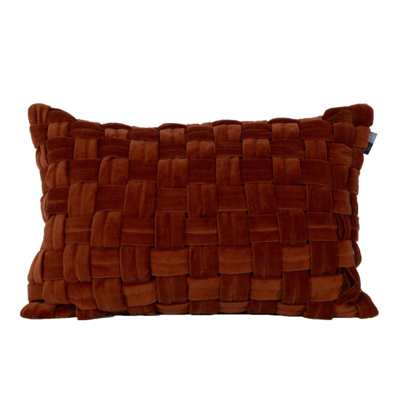 Kussen Velvet square| 40x60 cm | Cognac