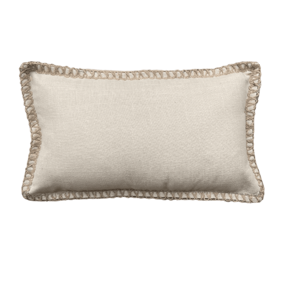 Kussen Lace beige 30x50 cm