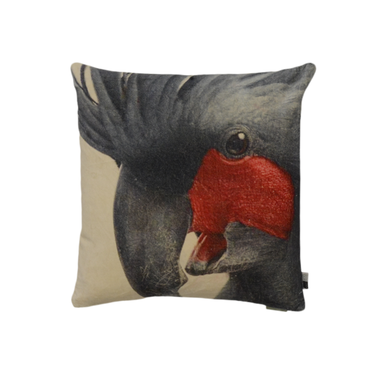 Kussen Parrot wit /grijs 50x50 cm