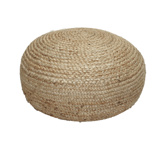 Poef Jute 50x25cm Naturel