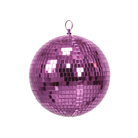 HV Disco Xmas ball - Pink - 20x20x20cm