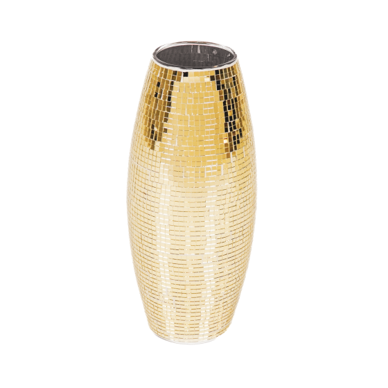 HV Disco Vase - Light Gold - 12,5x12,5x30cm