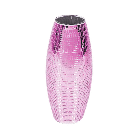 HV Disco Vase - Pink - 12,5x12,5x30cm