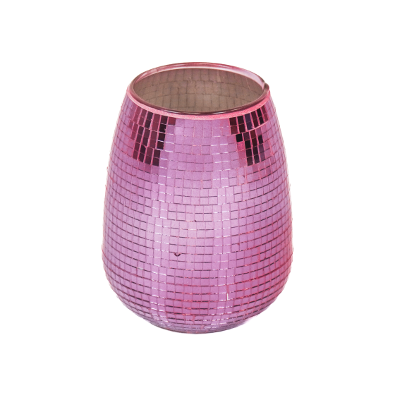 HV Disco Vase - Pink - 12x12x15cm