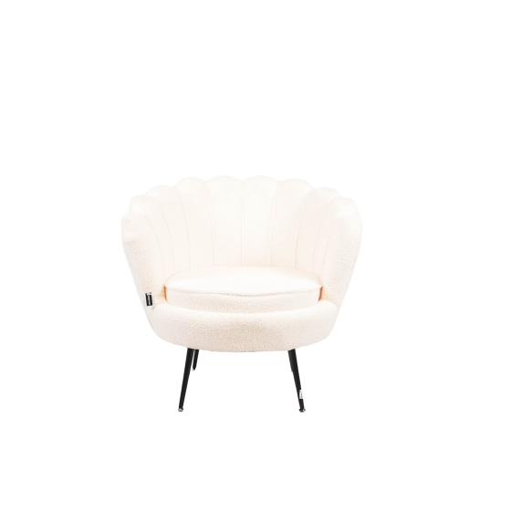 HV Fauteuil Chair Shell - Teddy White